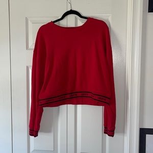 Crewneck cropped sweatshirt